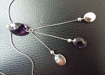 Naszyjnik srebrny z cyrkoniami Naszyjnik srebrny z cyrkoniami