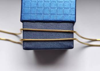 Łańcuszek złoty splot "Żmijka"