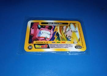 Karta walki Chio Dragon Ball Z złota żółta Majin Buu vs Goku nr 30 folia