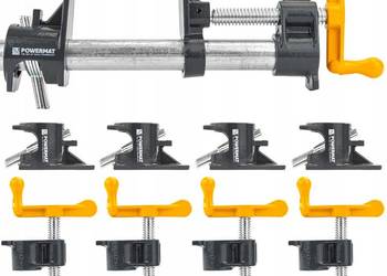 4x ŚCISK STOLARSKI RUROWY ZACISK BEZKOŃCOWY 3/4" METALOWY ZESTAW 4 SZTUK