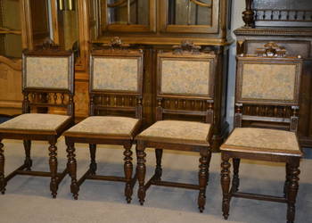 krzesła eklektyczne . 4 szt. dąb