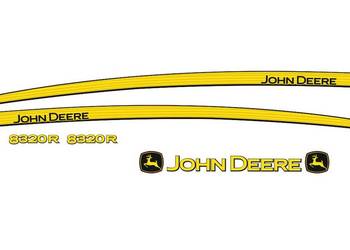 Naklejki John Deere 8320 r i inne modele super mocne zamienniki