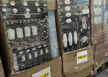 Palety mix oświetlenie Eglo LED kat. A - wysoka wartość palety