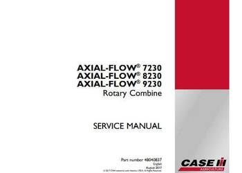 Case 7230 8230 9230 AxialFlow kombajn instrukcja naprawy PL srvice