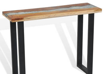 Stolik typu konsola drewno tekowe 100 x 35 x 75 cm WM-245065