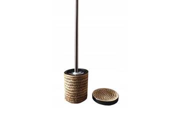 Szczotka do WC toaletowa mydelniczka ceramiczna zestaw łazienkowy 2w1