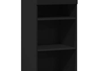 Szafka czarna 45x425x93 cm materiał drewnopochodny WM-846321