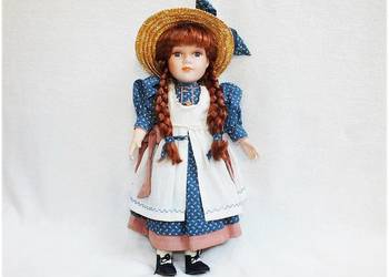 Porcelanowa stara Lalka wys.44cm Kolekcjonerska Lalka z lat 70'