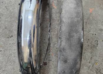 2x Błotnik przedni Chromowany Kwadratowy Wsk 125 175 Sport Dudek Kobuz