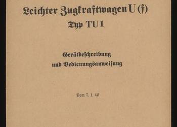 Leichter Zugkraftwagen U (f) Typ TU 1