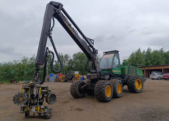 Harvester JOHN DEERE 1270 D, 6x6 głowica 758 HD