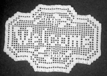 WELCOME - Szydełkowany dywanik lub...