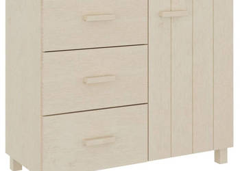 Szafka HAMAR miodowy brąz 90x40x80 cm lite drewno sosnowe WM-340428