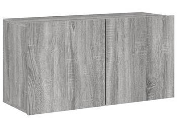 Ścienna szafka TV szary dąb sonoma 80x30x41 cm WM-836962