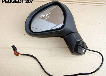 LUSTERKO ZEWNĘTRZNE ELEKTRYCZNE LEWE PEUGEOT 207 96806498XT 7-PIN.