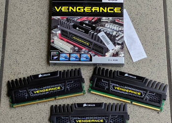 Corsair Vengeance DDR3 12GB (3x4GB) 1600MHz CL9 | FULL BOX | Przetestowane