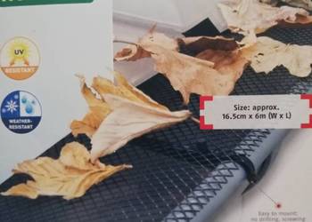 Siatka ochronna na rynnę 6m rynny