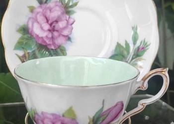 Piękne rzadkie zabytkowe róże Royal Standard China Wheatcroft Zestaw  Duo "