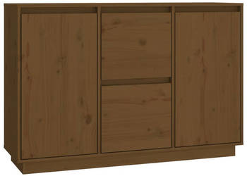 Komoda miodowy brąz 111x34x75 cm lite drewno sosnowe WM-814312