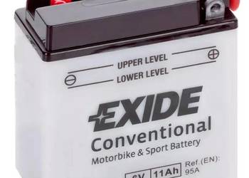 Akumulator motocyklowy EXIDE 6N11A-1B 6V 11Ah 95A EN P+