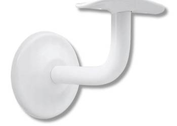 Wspornik Poręczy Biały Uchwyt do Mocowania Balustrada Schodowa Okrągła