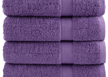 Ręczniki premium SOLUND 4 szt. fioletowe 70x140 cm 600 g/cm² WM-137357