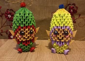 ELF skrzat pomocnik Mikołaja -prezent dekoracja rękodzieło origami handmade