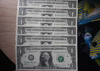 6 x 1 Dolar G. Washington 2017 r. -mennicze kolejne numery 6 x 1 Dolar G. Washington 2017 r. -mennicze kolejne numery