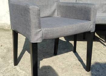 8 x krzesło IKEA Nils szary zdejmowane pokrowce