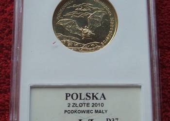 MONETA 2 ZŁ PODKOWIEC MAŁY 2010 ROK !!! GRADING UNC POLSKA