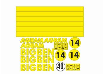 Naklejki Big Ben 14 Agram - Bardzo mocne i odporne na warunki zewnętrzne