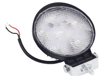 LAMPA ROBOCZA LEDOWA OKRĄGŁA,  6 LED 10-30V, FI 116MM, OBUDOWA ALUM.