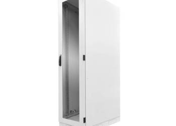 Szafa rack BKTE 19" 42U 600x800, stojąca, z szybą, szara