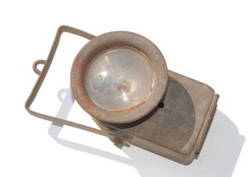 Stara lampa lampka górnicza antyk unikat kolekcjonerski