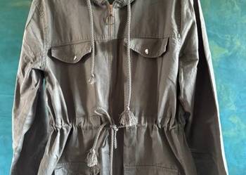 Kurtka damska 44 River Flower Collection parka lekka khaki z kapturem