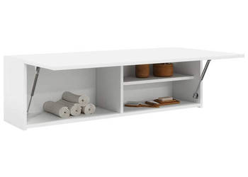 Wisząca szafka łazienkowa biała 100x25x30 cm WM-860094