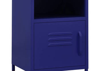 Szafka nocna granatowa 35x35x51 cm stalowa WM-336217