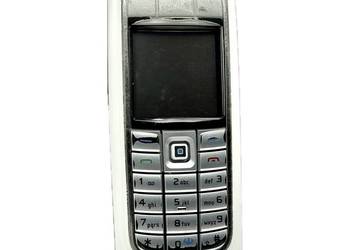 Telefon Nokia 6020 biały przód srebrny tył.