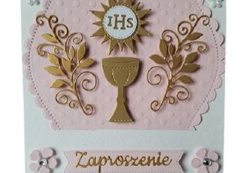 ZAPROSZENIA KOMUNIA DZIEWCZYNKA KIELICH IHS SŁONECZKO – K4 – RÓŻ – BIEL ZAPROSZENIA KOMUNIA DZIEWCZYNKA KIELICH IHS SŁONECZKO – K4 – RÓŻ – BIEL