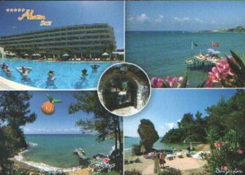 K. Poczt. Tyrcja Hotel  "Alara"  - widoki  z koresp