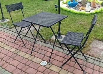 Sprzedam mały komplet ogrodowy, dwa krzesła i stolik. Idealny na mały balko