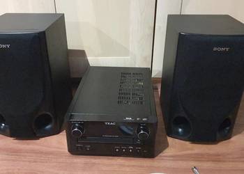Amplituner wieża Teac CR-H248 + głośniki Sony SS-H450 FM DAB CD AUX