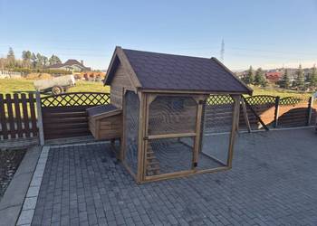 Kurnik dla kur z wolierą