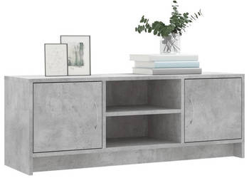 Szafka pod telewizor szarość betonu 102x30x375 cm WM-823257