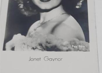 pocztówka z aktorką Janet Gaynor