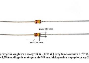 Rezystory do poduszek 5,1 Ohm 0,165 W 10 szt Rezystory do poduszek 5,1 Ohm 0,165 W 10 szt