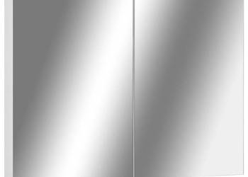 Szafka łazienkowa z lustrem biała 80x15x60 cm MDF WM-325186