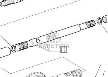 New Holland T7000 T7030 Wałek Napędowy CZĘŚCI 87315240