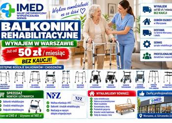 Balkoniki Chodziki - Podpórki Rehabilitacyjne Wypożyczalnia - Sprzedaż