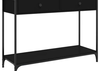 Stolik konsolowy czarny 100x345x75 cm WM-834170